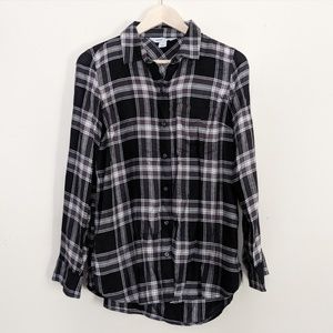 Old Navy Black Button Down Shirt Size Small